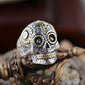 925 Silver Skull & Cross Ring
